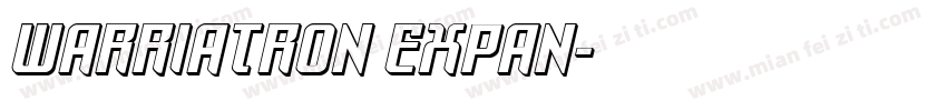warriatron Expan字体转换